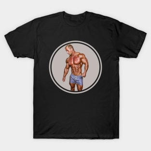 Realistic bodybuilder dad T-Shirt